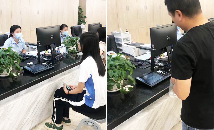 多功能智能卡手寫簽批屏在政務(wù)中心使用 多功能智能卡手寫簽批屏在政務(wù)中心使用
